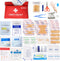 First Aid Kit - 92 Piece Mini Emergency Kits for Car, Basic Outdoor Essentials Survival Trauma Kit Bag, Small Travel Medicine Kit for Home, Sports...