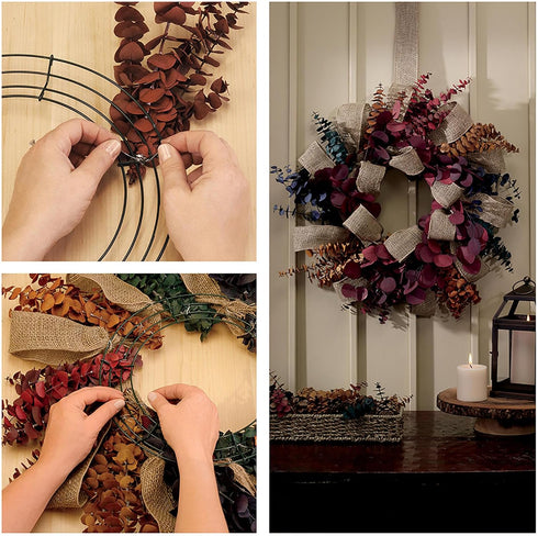 FloraCraft Wire Wreath Form 20 Inch Green...