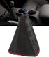 YAKEFLY Canvas Gear Shifter Cover, JDM Style Hyper Fabric Dust Cover & Knob Boot (Black)...