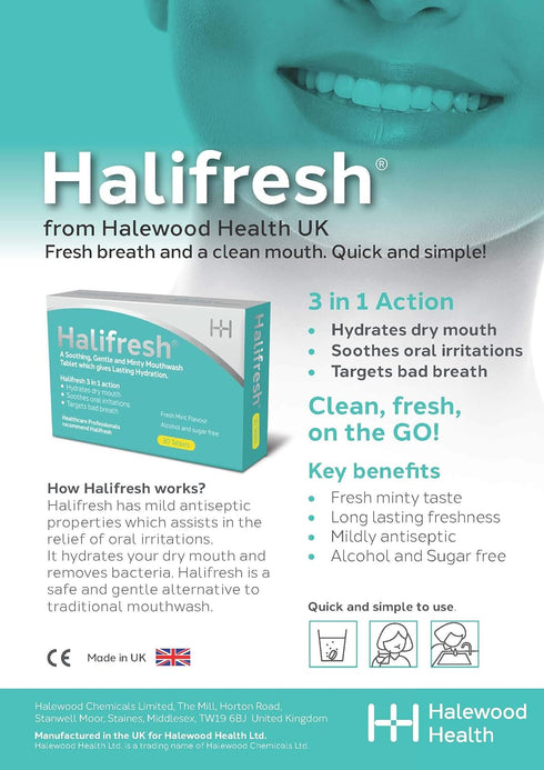 Halifresh Mouthwash Tablets - 30 Tablets, Green...