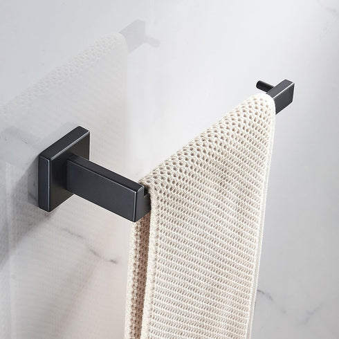 JunSun Square Towel Holder Stainless Steel Contemporary Towel Ring Hand Towel Holder Bathroom Hardware Modern Design Bathroom Towel Ring Towel Bar...