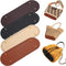 4 Pcs PU Leather Bag Bottom Shaper with Holes for DIY Bag Crochet, Atarvana Oval Bag Bottom Shaper Pads 12x4 Inch for DIY Purse Shoulder Bag Handb...