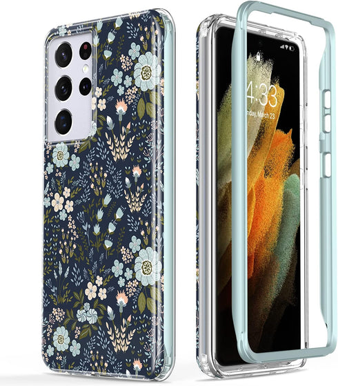 Esdot for Samsung Galaxy S21 Ultra Case,Military Grade Passing 21ft Drop Test,Rugged Cover with Fashionable Designs for Women Girls,Protective Pho...