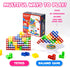 48 PCS Tetra Tower Game (Ages 3 and Up) - Easy Stack Attack Game for Adults & Kids, Balance Stacking Board Games for 2 Players+, Perfect for Kids,...