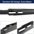 X AUTOHAUX Rear Windshield Wiper Blade Replacement for Hyundai Santa Fe DM 2013-2017 for Hyundai Grand Santa Fe 2013-2017...