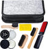 YUET Shoe Shine Cleaning Care Barrel Kit Set For Brown Black Leather With Polish Brush Travel Case Luxury Premium Soft Horsehair Bristle Dauber, W...