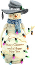 Pavilion Gift Company Pavilion-Merry Christmas and A Happy New Year-6 Inch Collectible BirchHearts Snowman Figurine, 6", White...