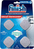 Finish Dishwasher Cleaner Tablets, 4 count, Hygienically Cleans Hidden Grease, Use in Normal Cycle, 4 Month Supply...