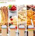 Wood Rolling Pin With 4 Adjustable Thickness Rings, Non-stick Dough Roller For Baking, 17 Inch Pizza Roller For Kitchen supplies, Handle Press Des...