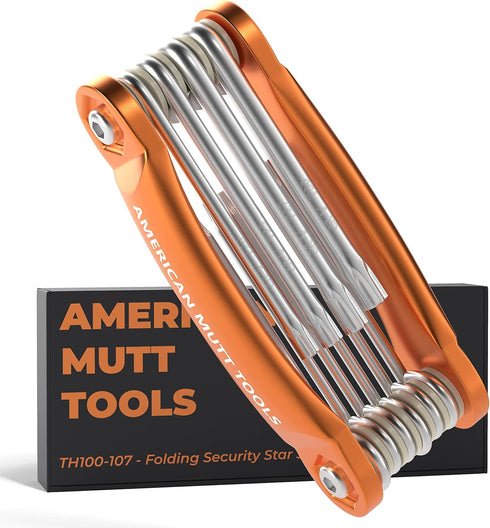 AMERICAN MUTT TOOLS Tamper Proof Torx Set – Security Torx Set, Star Tool with Hole in Middle | Tamper Proof Allen Wrench Set, Security Hex Key Set...