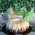 ALISSAR Flamingo and Leaf Cake Topper, Tropical Happy Birthday Cake Topper, Ahola Hawaiian Birthday Party Decoration Supplies...