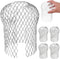 RICHERI 5PCS Roof Gutter Guard Filters 3 Inch Expand Aluminum Filter Strainer Stops Blockage Leaf Drains Debris Drain Net Cover...