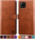 SUANPOT for Samsung Galaxy A12 with RFID Blocking Leather Wallet case Credit Card Holder, Flip Folio Book Phone case Shockproof Cover for Women Me...