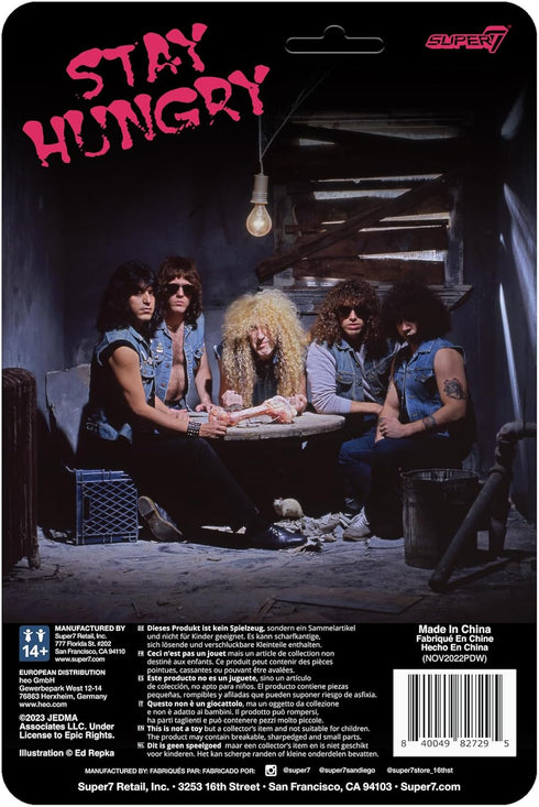 Super7 Twisted Sister Dee Snider - 3.75" Twisted Sister Action Figure with Accessory Heavy Metal Collectibles and Retro Toys...