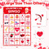 Valentines Day Large Size Bingo Game Card for Kids/Adults, 24 Players - Valentine Game for Family/School Classroom/Large Group, Valentine Party Fa...