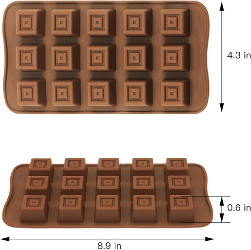 homEdge Truffle Mold, Set of 4 Packs Food Grade Non-Stick Silicone Jelly Chocolate Candy Ice Molds...