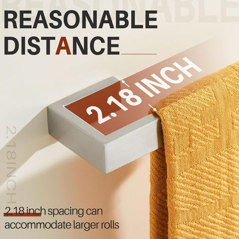 KOKOSIRI Hand Towel Bars Bath Towel Holder Brushed Nickel Wall Mount Kitchen Towels Rack Bathroom Hardware Stainless Steel, B3009BR...