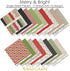 Pattern Paper Pack - Merry and Bright - Scrapbook Premium Specialty Paper Single-Sided 12"x12" Collection Includes 16 Sheets - by Miss Kate Cuttab...