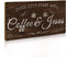 Putuo Decor Coffee Sign, Kitchen Coffee Bar Decor, 12 x 6 Hanging Plaque, Gifts for Coffee Lover (Good Days Start with Coffee & Jesus)...