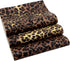 David accessories Leopard Pattern Printed Faux Leather Sheets Synthetic Leather Fabric 3 Pcs 7.7" x 12.9" (20cm x 33cm) Cotton Back for DIY Craft ...