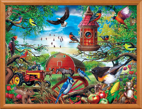 Masterpieces 300 Piece EZ Grip Jigsaw Puzzle - Farmland Frolic - 18"x24"...