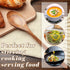 HANSGO 2PCS Wooden Cooking Spoons, Large Wooden Cooking Spoons Wooden Kitchen Utensil for Cooking Serving Mixing...
