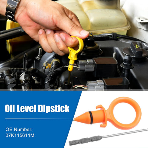 uxcell Engine Oil Level Indicator Dipstick for Volkswagen Jetta 2005-2013 for Volkswagen Rabbit 2006-2009 for Volkswagen Beetle 2006-2010 No.07K11...