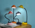 JBZ LED Desk Lamp Dimmable Small Table Lamp, Portable kids Reading Lamp with USB Charging Port, with 2W mini Projector Lamp Night Light, 6000K Coo...