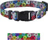 Dog Collar for Small Medium Large Dogs, Adjustable Fancy Floral Dog Collar for Puppy, Various Pattern Design Pet Collars (S, Chrysanthemum)...