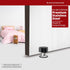 Door Stopper with Extra Sticker, Self-Adhesive Door Stop with Black Rubber Bumper & Stainless Steel Body - Heavy Duty Door Knob Wall Protector Sou...