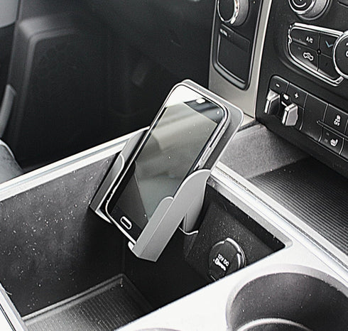 RPC Phone Holder Converts The Business Card Holder Into a Cell Phone Holder in Select 2009-15 Dodge Ram Trucks - Medium...