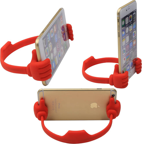 Honsky Thumbs-up Cell Phone Stands, Tablet Display Stands, Cellphone Holder, Mobile Smartphone Mount Cradle for Desk Desktop – Universal Multi-Ang...