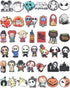 UNN Pack of Halloween Skull Shoe Charms Horrible Movie Shoes Decorations for Party Favor...