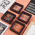 4Pcs 3D Floating Frame with Stand, Challenge Coin Display Holder, Small Shadow Box for Earrings, Rings, Brooch, Military Medal, Black, 2.75x2.75 i...