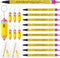 10 Set Teacher Appreciation Gifts Bulk 10 Teacher Ballpoint Pens 10 Pencil Shaped Stress Balls Teacher Keychains 10 Organza Bags Backe to School G...