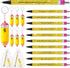 10 Set Teacher Appreciation Gifts Bulk 10 Teacher Ballpoint Pens 10 Pencil Shaped Stress Balls Teacher Keychains 10 Organza Bags Backe to School G...