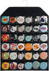 PACMAXI Wall Hanging Badge Button Pins Organizer Display Storage Stand, Enamel Pin Display Holder,hold Up To 36 Pins (Black)...
