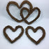Amyzor Heart Shape Natural Grapevine Wreath Ring DIY Craft Vines Base Grapevine Roll for Rustic Summer Fall Christmas Wreath Door Garland Home Wed...