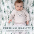 Pobi Baby - Premium Fitted Crib Sheets for Standard Crib Mattress - Ultra-Soft Cotton Blend, Stylish Woodland Pattern, Safe and Snug for Baby (Mag...