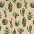 RUSPEPA Kraft Wrapping Paper Roll - Mini Roll - Cactus Design for All Occasions - 17 Inches X 32.8 Feet...