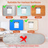 5pcs Whiteboard Sticker for Fridge, Self-adhesive Dry Erase Sticker, A4 Size Weekly Planning Board Sheet for Wall, Small Removable to Do List Stic...