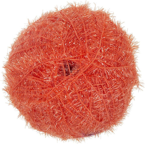 Red Heart Scrubby Sparkle E851.8260 Yarn, Orange...