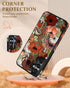 Shorogyt for Samsung Galaxy S23 FE Wallet Case with Card Holder, Designer Mushroom Flower Pattern Kickstand Magnetic Clasp Back Flip Folio Leather...