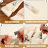 15pcs Pottery Glaze Brushes, Wood Long Handle Artist Fan Paint Ceramic Brushes Set Art Painting Tools for Acrylic Watercolor Pottery Oil Painting ...