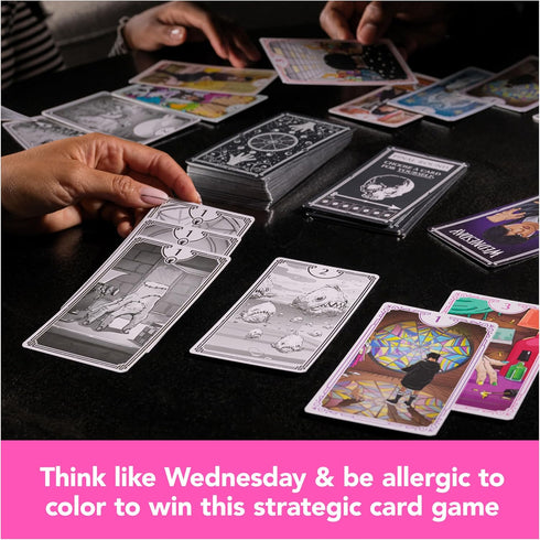 Wednesday Card Game, Premium Foil Cards from The Hit TV Series Wednesday, Family Game Night, Card Games for Teens & The Whole Family, for Ages 10+...