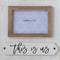 Creative Co-Op This is us White & Black Wood Photo Frame...