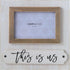 Creative Co-Op This is us White & Black Wood Photo Frame...