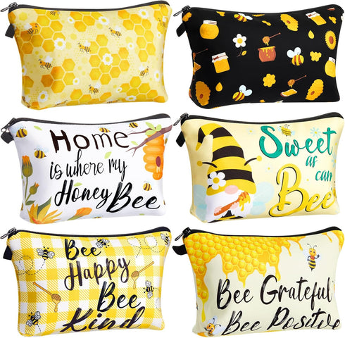 Reginary 6 Pcs Makeup Bags Purse Travel Cosmetic Pouch Waterproof Multifunction Makeup Pouch with Zipper Toiletry Bag Pencil Case Organizer Makeup...