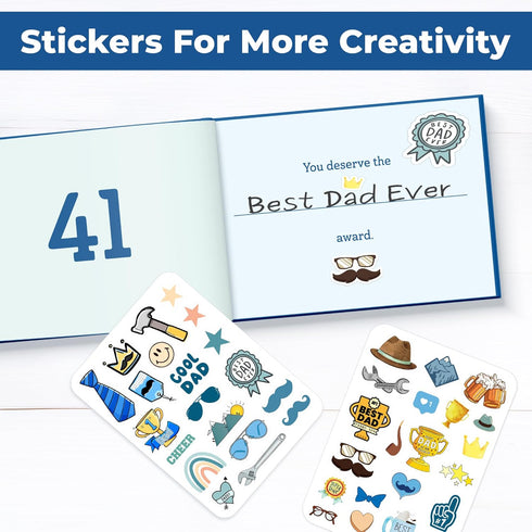 What I Love about Dad Book - Father's day Gifts for Dad from Daughter, Son - Dad Gifts from Daughter, Son - Birthday Gifts for Dad, Dad Birthday G...