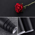 Mecpar Black Contact Paper 17.71 in × 16.4 Ft Durable Black Wallpaper Black Peel and Stick Wallpaper Self-Adhesive Removable Decorative Film Roll ...
